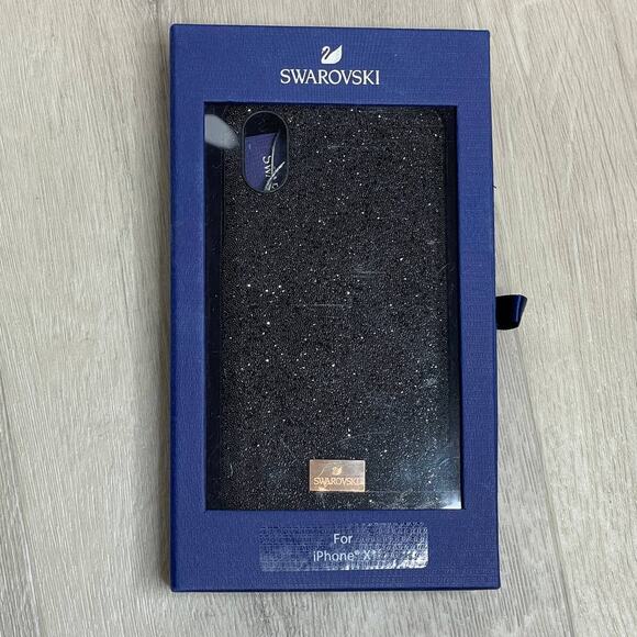 Swarovski  High Smartphone Case with Bumper iPhone X/XS Case in Black - Picture 1 of 8